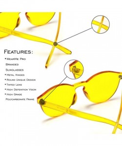 Rimless Sunglasses Protection Transparent windproof Anti Glare - CZ196INI0X2 $10.78