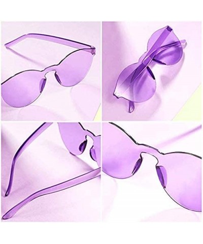 Rimless Sunglasses Protection Transparent windproof Anti Glare - CZ196INI0X2 $10.78