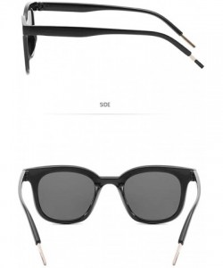 Rectangular Sunglasses - Lightweight Oversized Frame Polarized Mirrored Lens Eyewear - Black - C618UEC8SCX $11.34