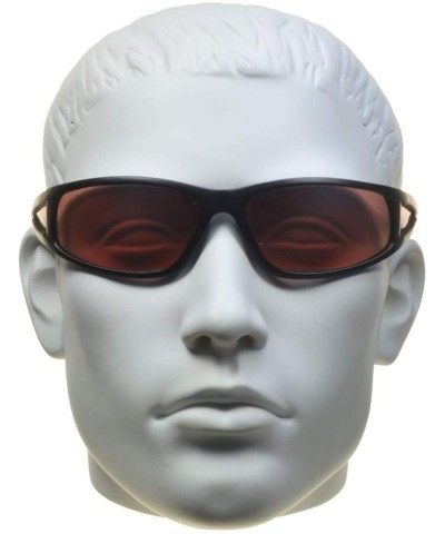 Wrap HD Sport Bifocal Reader Sunglasses Blue Block Sport Wrap Side Shield - Matte Black Hd Lens - C9192T8OXT5 $14.04