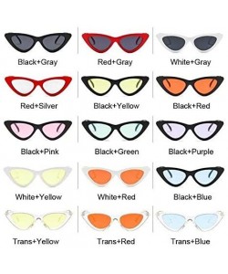 Cat Eye Vintage Sunglasses Glasses Colorful - C6199QE8AW6 $14.29