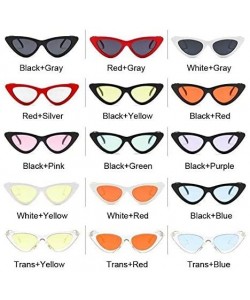 Cat Eye Vintage Sunglasses Glasses Colorful - C6199QE8AW6 $14.29