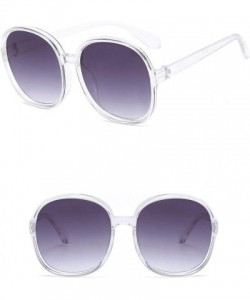 Oversized luxury round sunglasses woman Oversized female glasses gradient fashion Brand women sun glasses ladies Retro - C7 -...