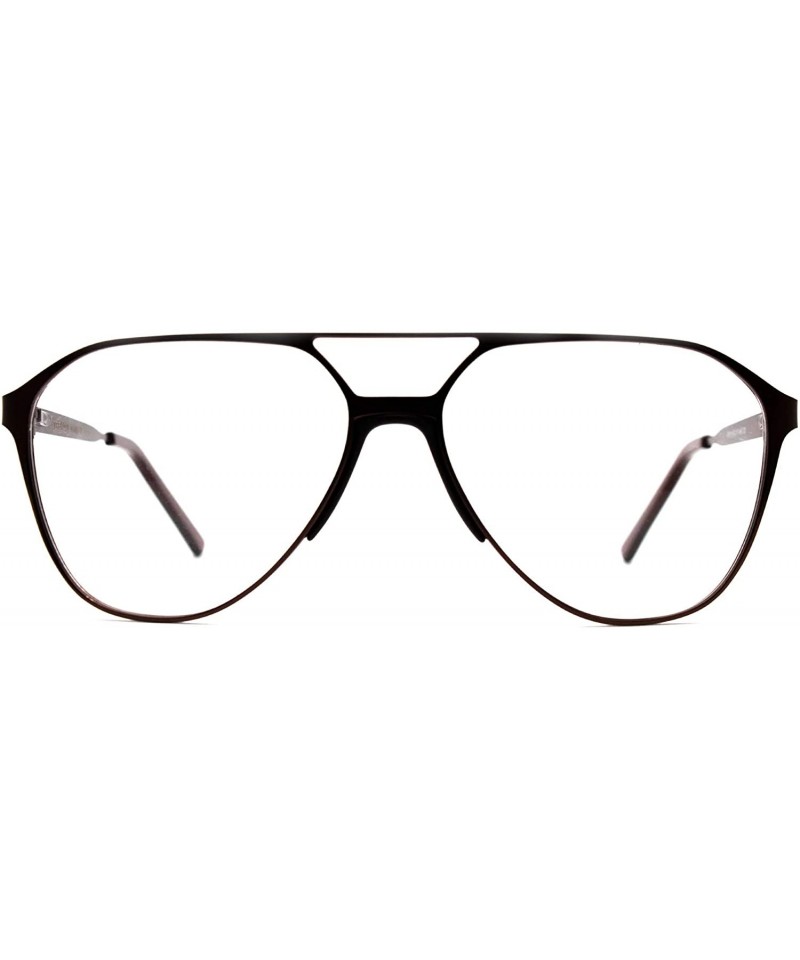 Aviator Eyeglasses 6018 Aviator Design - for Womens-Mens 100% UV PROTECTION - Brown - CP192TGSLM6 $28.10