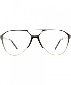Aviator Eyeglasses 6018 Aviator Design - for Womens-Mens 100% UV PROTECTION - Brown - CP192TGSLM6 $28.10