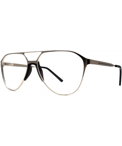 Aviator Eyeglasses 6018 Aviator Design - for Womens-Mens 100% UV PROTECTION - Brown - CP192TGSLM6 $28.10