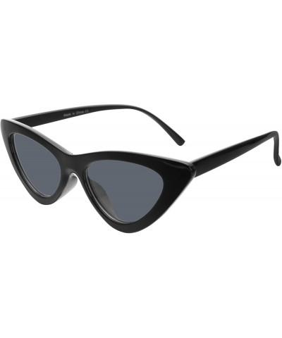 Goggle Cat Eye Sunglasses Women Vintage Retro Clout Goggles Cateye Sun Glasses - Black - C218CUT7E98 $13.07