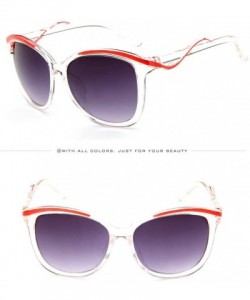 Square Eyeglass Mens Womens Retro Vintage Big Frame Rapper Sunglasses Eyewear(E) - E - CM195WIYKMU $9.98