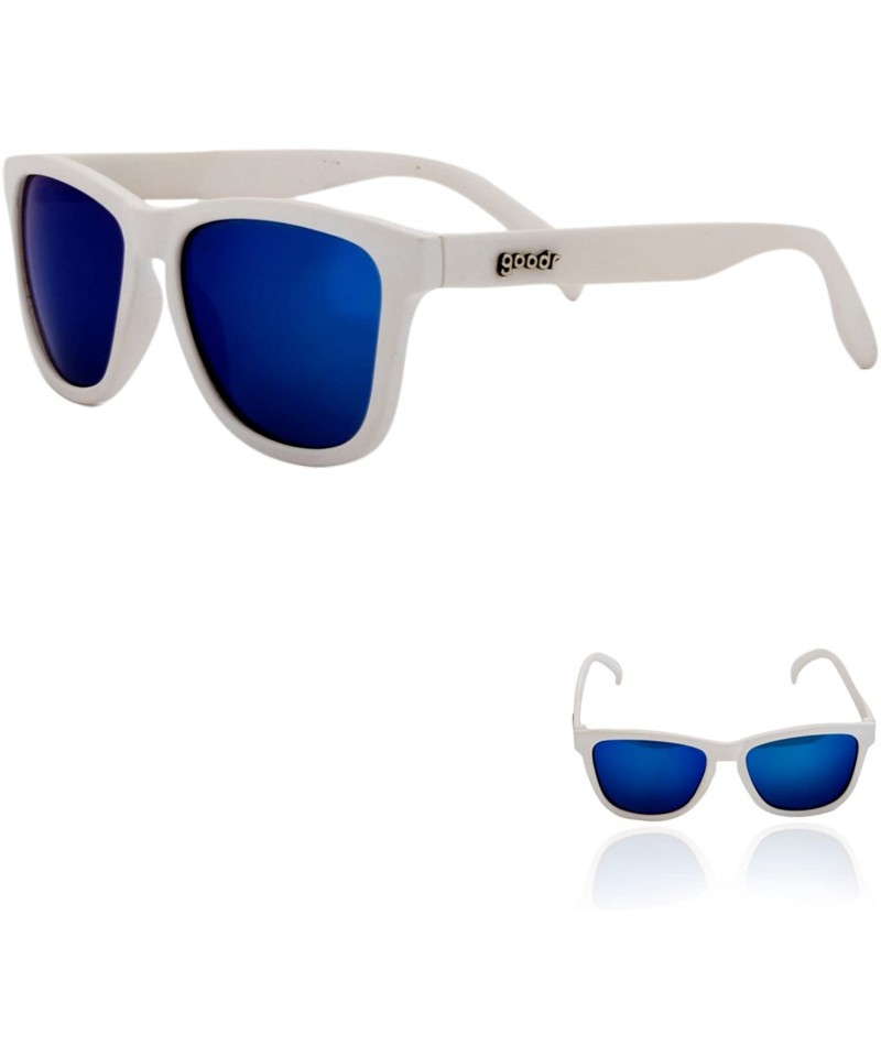 Oval OG Polarized Sunglasses Iced by Yetis/White/Blue Lens- One Size - Men's - CR120XV8RAL $29.57