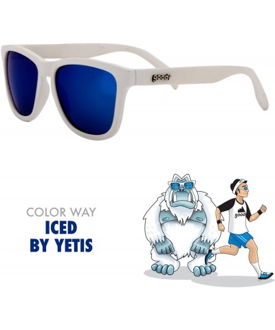 Oval OG Polarized Sunglasses Iced by Yetis/White/Blue Lens- One Size - Men's - CR120XV8RAL $29.57