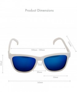 Oval OG Polarized Sunglasses Iced by Yetis/White/Blue Lens- One Size - Men's - CR120XV8RAL $29.57