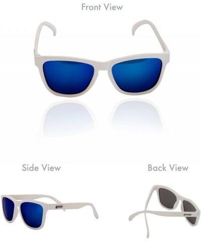 Oval OG Polarized Sunglasses Iced by Yetis/White/Blue Lens- One Size - Men's - CR120XV8RAL $29.57