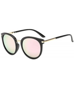 Cat Eye Vintage Sunglasses Women Men-Tigivemen Fashion Cat Eye Unisex Rapper Glasses Eyewear 100% UV Protection - Black - CL1...