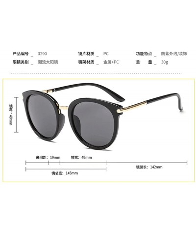 Cat Eye Vintage Sunglasses Women Men-Tigivemen Fashion Cat Eye Unisex Rapper Glasses Eyewear 100% UV Protection - Black - CL1...