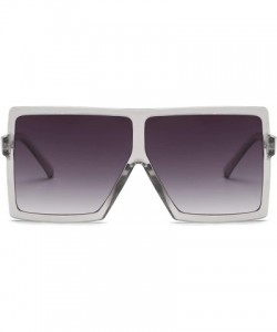 Sport Oversized Exaggerated Flat Top Huge SHIELD Square Sunglasses Colorful Lenses Fashion Sunglasses - CT18EG5M0AC $10.81