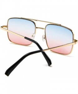 Goggle New Oversized Square Sunglasses Women Designer Frame Transparent Gradient Sun Glasses Female Feminino - CK198ZUO2KM $4...