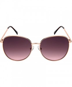 Oval Round Style Sunglasses Women Oval Sunglass Flat Mirror Lens 3197-FLOCR - C818M630EOD $9.76