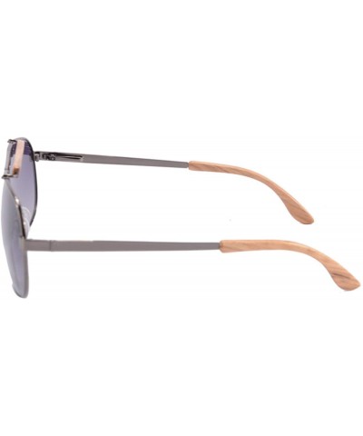 Oval Polarized Men's Sun Glasses Metal Frame UV400 Protection-SG1567 - Gun&zebra - CN18LR22WX5 $12.09