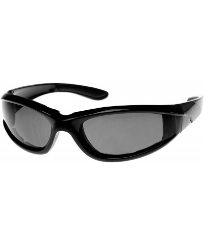 Sport Shatterproof Two-Tone Color Sports Sunglasses (Green) - CV11EIDM87Z $26.63