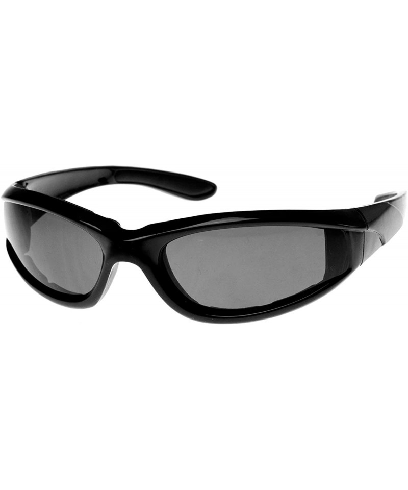 Sport Shatterproof Two-Tone Color Sports Sunglasses (Green) - CV11EIDM87Z $12.26