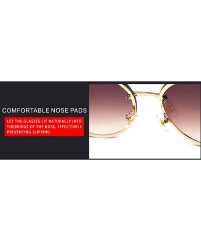 Aviator 2019 frameless new sunglasses - ladies diamond fashion frameless tide sunglasses - C - CL18SCYZ2EI $28.15