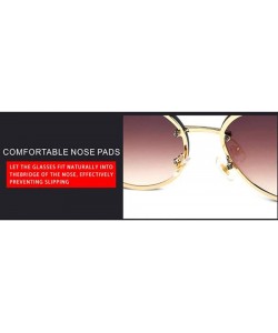 Aviator 2019 frameless new sunglasses - ladies diamond fashion frameless tide sunglasses - C - CL18SCYZ2EI $28.15