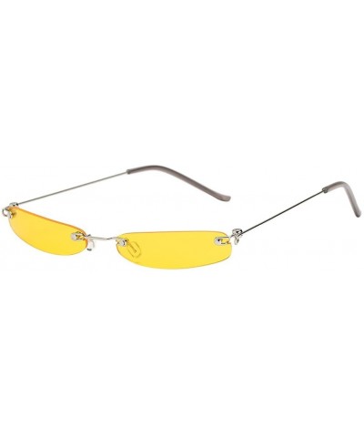 Rectangular Vintage Sunglasses Rectangular Eyewear - F - CX190HYWWXZ $10.08