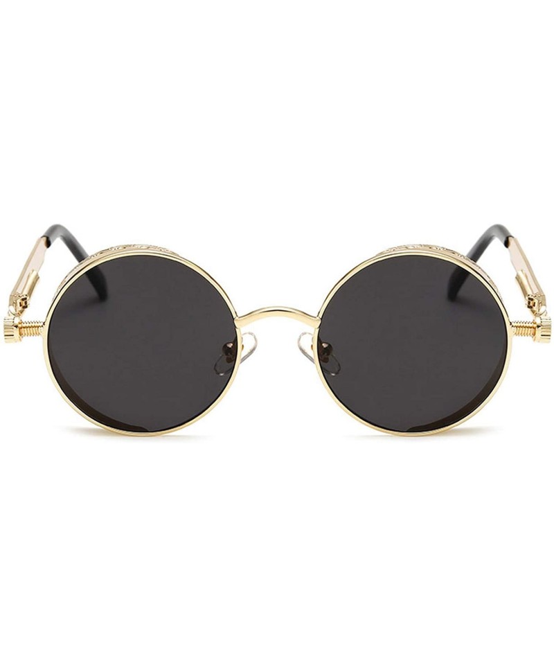 Metal Steampunk Sunglasses Men Women Fashion Round Glasses Design ...