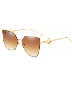 Aviator Personality Sunglasses Trend Square Sunglasses Female Wild Sunglasses - C518X0CUQ9K $50.36