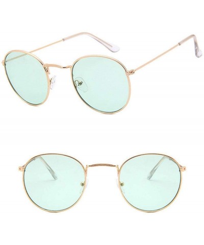 Round Round Retro Sunglasses Women Luxury Brand Glasses Women/Men Small Mirror Oculos De Sol Gafas UV400 - C9197A2GHT4 $28.33