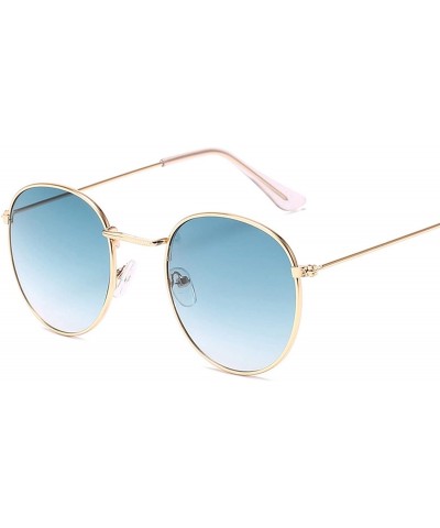 Round Round Retro Sunglasses Women Luxury Brand Glasses Women/Men Small Mirror Oculos De Sol Gafas UV400 - C9197A2GHT4 $28.33