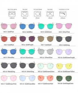 Round Round Retro Sunglasses Women Luxury Brand Glasses Women/Men Small Mirror Oculos De Sol Gafas UV400 - C9197A2GHT4 $28.33