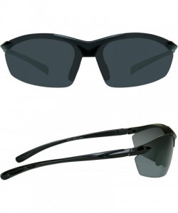 Rimless Quality TR90 Sunglasses Semi Rimless for Running- Golf- Cycling and Tennis - Black - C912EXJTQZP $18.98