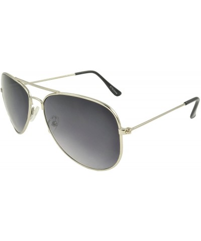 Aviator Silver Aviator Sunglasses Sport Capsule Gradient Lens - CL11N6ZD6KJ $11.57