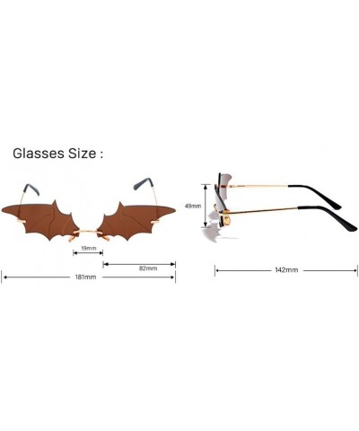 Sport Bat Shape Personality Glasses Hip-hop Style Colorful Sunglasses - 4 - C3190HCQU5Y $36.28