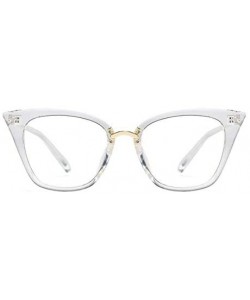 Cat Eye Classic Sunglasses Polarized Protection - White - CG198496XHQ $9.46