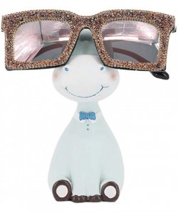 Oversized Oversized Square Frame Bling Rhinestone Crystal Sunglasses For Women - Coffee - CU1939TAUHR $13.73