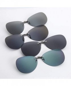 Round Hot Sell Mens Womens Polarized Clip Sunglasses Driving Night Vision Anti UVA Clips Riding - White - C6197Y6ZAKD $16.06