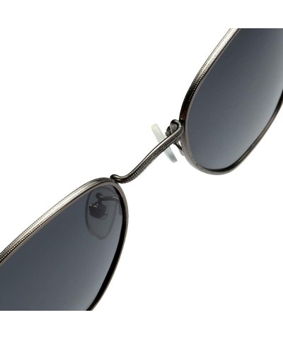 Oversized HD TAC Vintage Classic Polarized Sunglasses for Men Women around Rectangular Designer Style UV400 Protection - G - ...