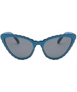 Oversized Super Cateyes Vintage Inspired Fashion Mod Chic High Pointed Cat-Eye Sunglasses - CH1943MMRGN $10.32