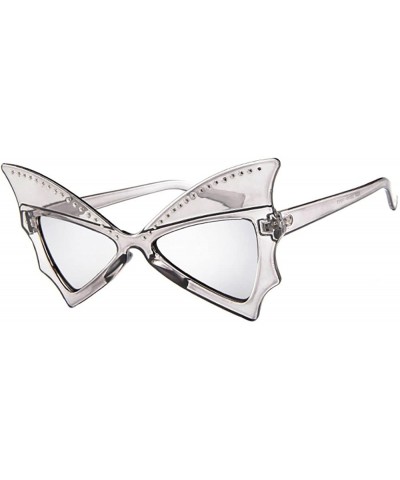 Butterfly Sunglasses Butterfly Diamond Glasses Oversized 2DXuixsh - B - C118S7YGUNQ $19.32