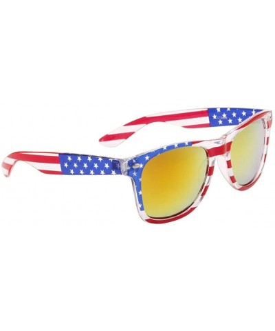 Wayfarer American Patriotic American Flag USA Wayfarer Sunglasses - American Flag - CU18DQ5Y6I5 $13.34