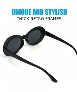 Cat Eye Rave glasses Clout Glasses Retro cat eye sunglasses sunglasses costume eyewear meme - B.black - CI18ODCIKIK $8.49