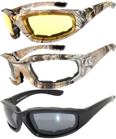 Sport Riding Glasses - Assorted Colors (3 Pack) - CZ1832DMZI9 $14.86