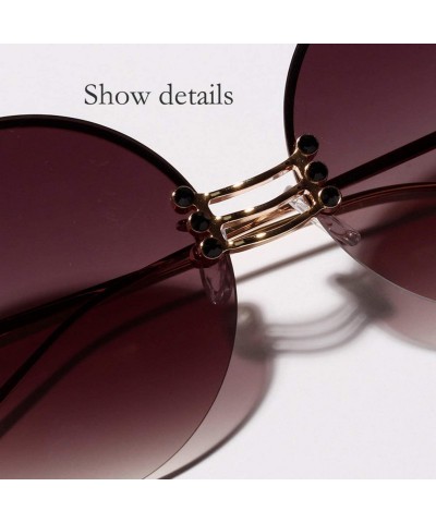 Round 2020 Retro Round Metal BorderlHip Hop Clear Color Lens Festival Fashion Gradient Sunglasses - As Picture Show1 - CL197Y...