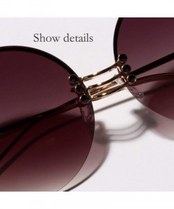 Round 2020 Retro Round Metal BorderlHip Hop Clear Color Lens Festival Fashion Gradient Sunglasses - As Picture Show1 - CL197Y...