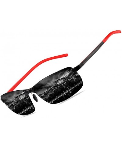 Rectangular Fashion Driving Polarized Sunglasses for Men UV400 Protection Men's Sports Fishing Golf Sunglasses - C01967A4ESS ...