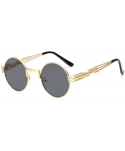 Round Gothic Steampunk Sunglasses Glasses Men AM1901_C2 - CO19073A6K0 $16.10
