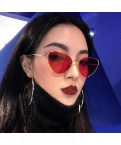 Cat Eye Cat Eye Women Sunglasses Tinted Color Lens Vintage Shaped Sun Glasses Black - Gray - CP18XDWX26L $9.40