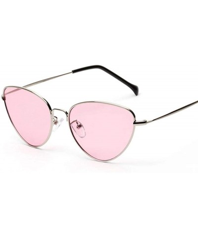 Cat Eye Cat Eye Women Sunglasses Tinted Color Lens Vintage Shaped Sun Glasses Black - Gray - CP18XDWX26L $9.40